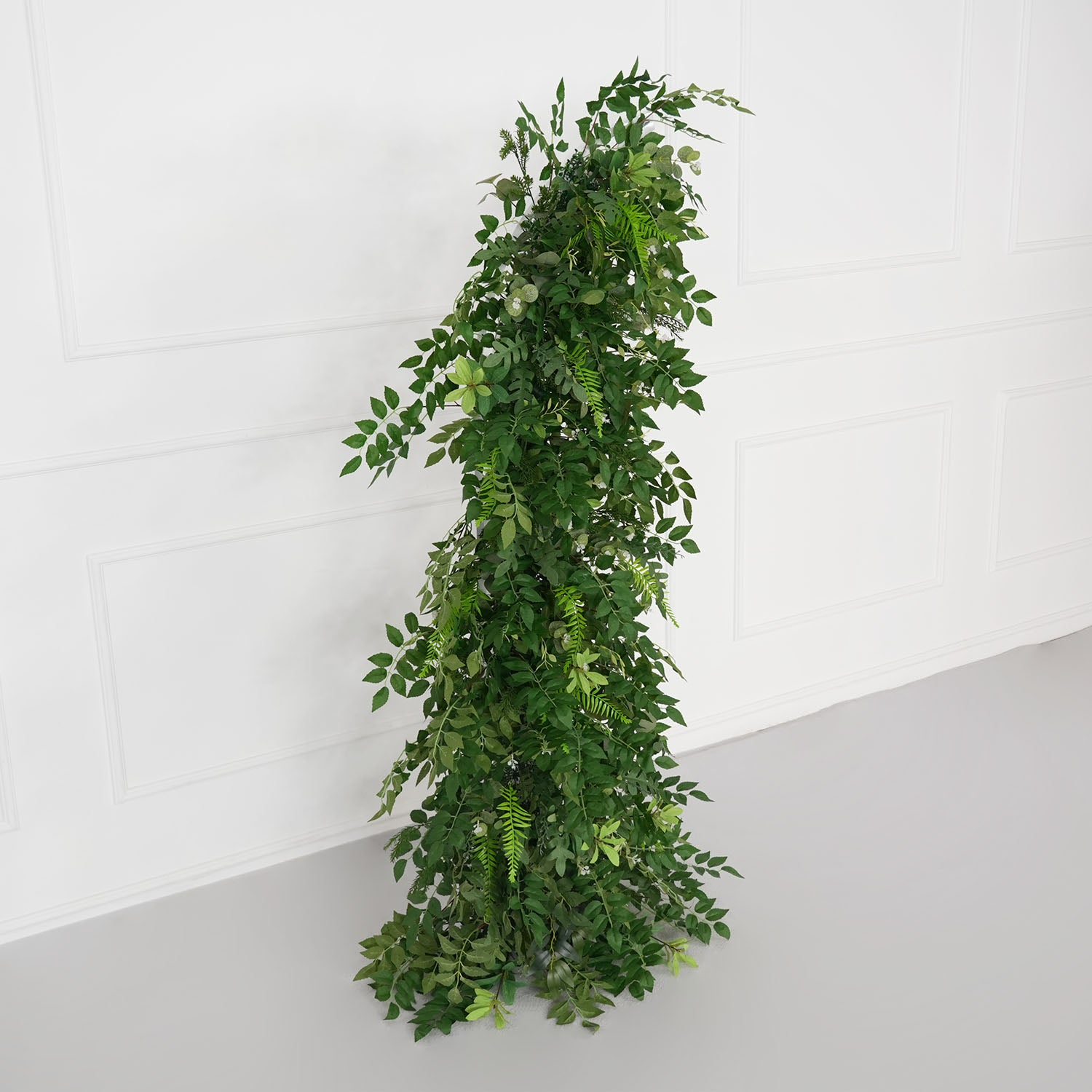 Uflower Green Leaf Horn Arch Wedding Party Backdrop Decor